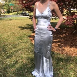 Silver mermaid gown